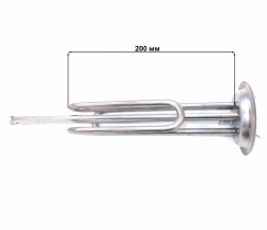 Нагревательный элемент RF 2,0 кВт. нерж. (0.7+1.3), D92, L-285 мм. М6, под анод, Rus-Ita (10941)