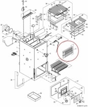 S111 Решетка вертикальная д/котла 32-45 кВт. (87399302210)