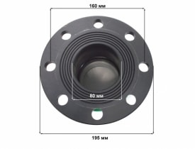 Фланцевое соединение ПНД 90*3’’ (POELSAN)