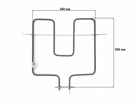 ТЭН духовки 1000W 230V370*340 (300331)