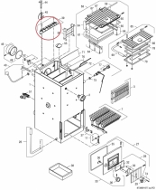 S111 Клапан дымовых газов 20,24,25,32,45 кВт. (АНАЛОГ) (87399302510)