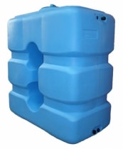 Бак для воды ATР 1000 прямоугол. (синий) с поплавком